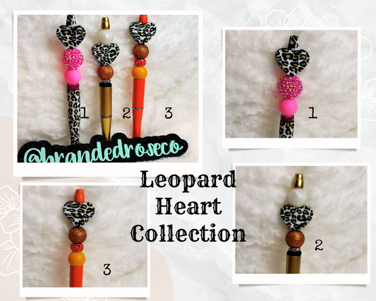 Pens - Leopard Heart Collection