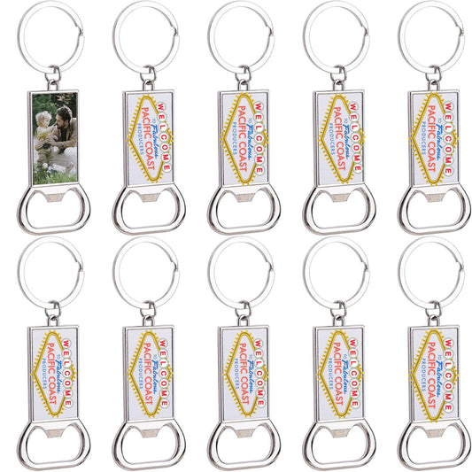 PCP Keychain Bottle Opener - round or rectangle