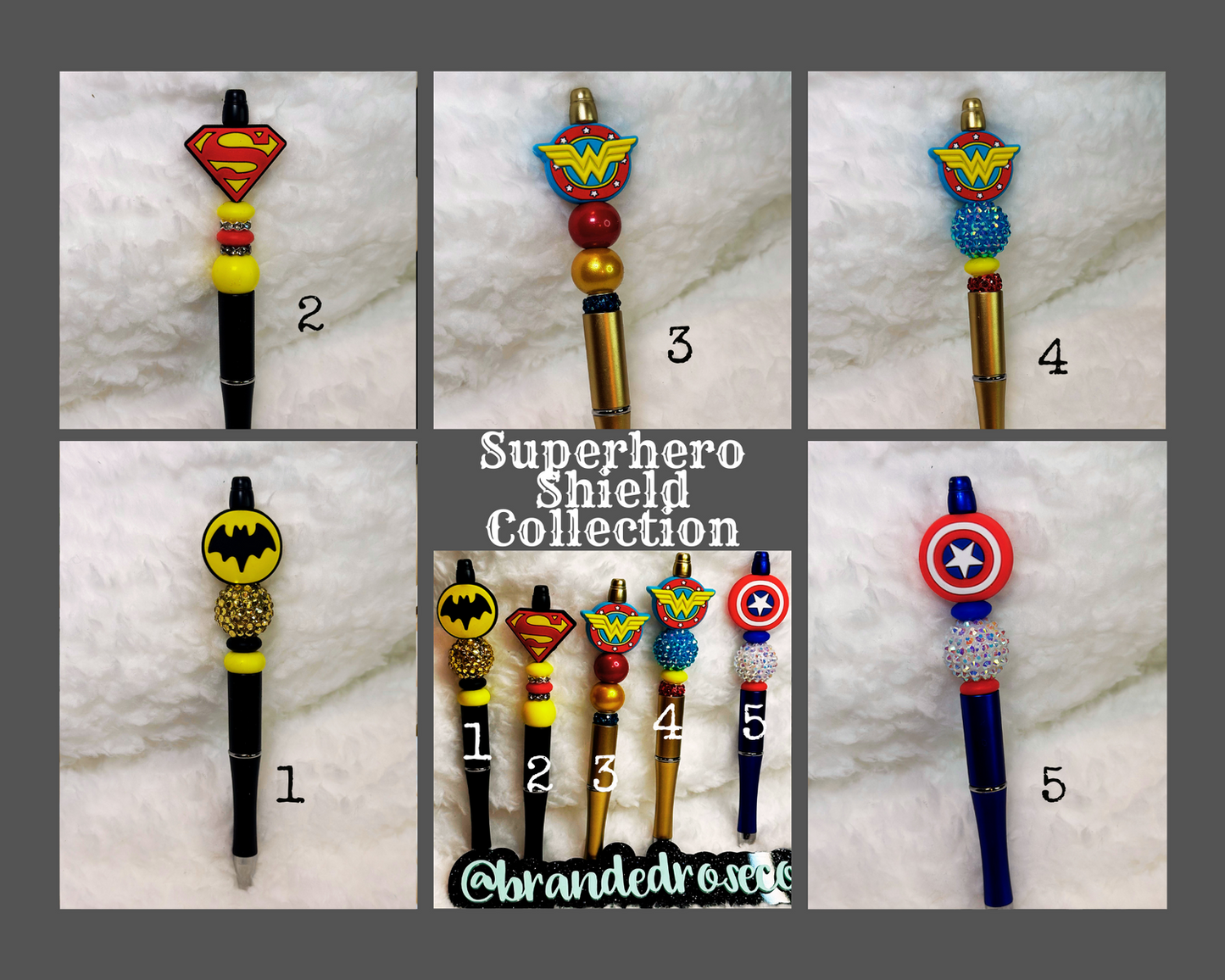 Pens - Superhero Shields Collection