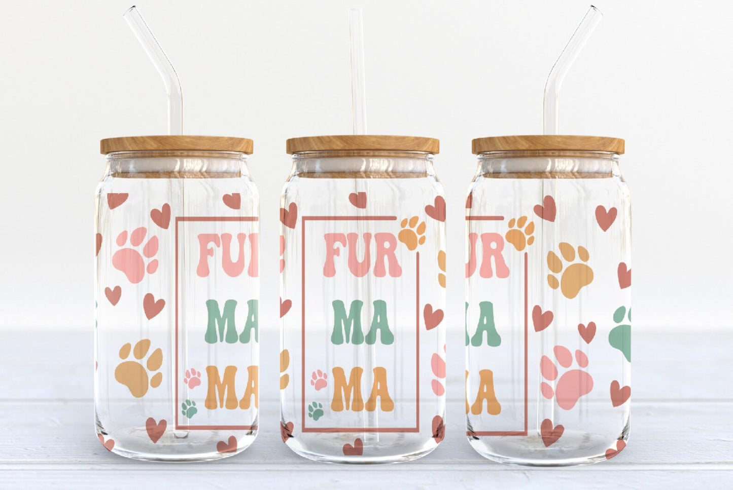 Glass Can - Fur Mama