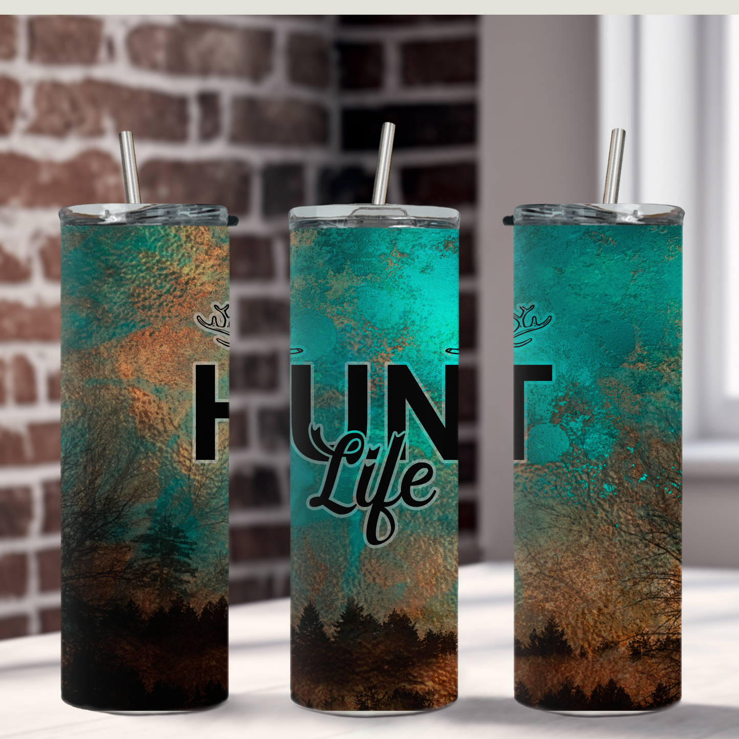 Hunt Life Turquoise Tumbler 20 oz