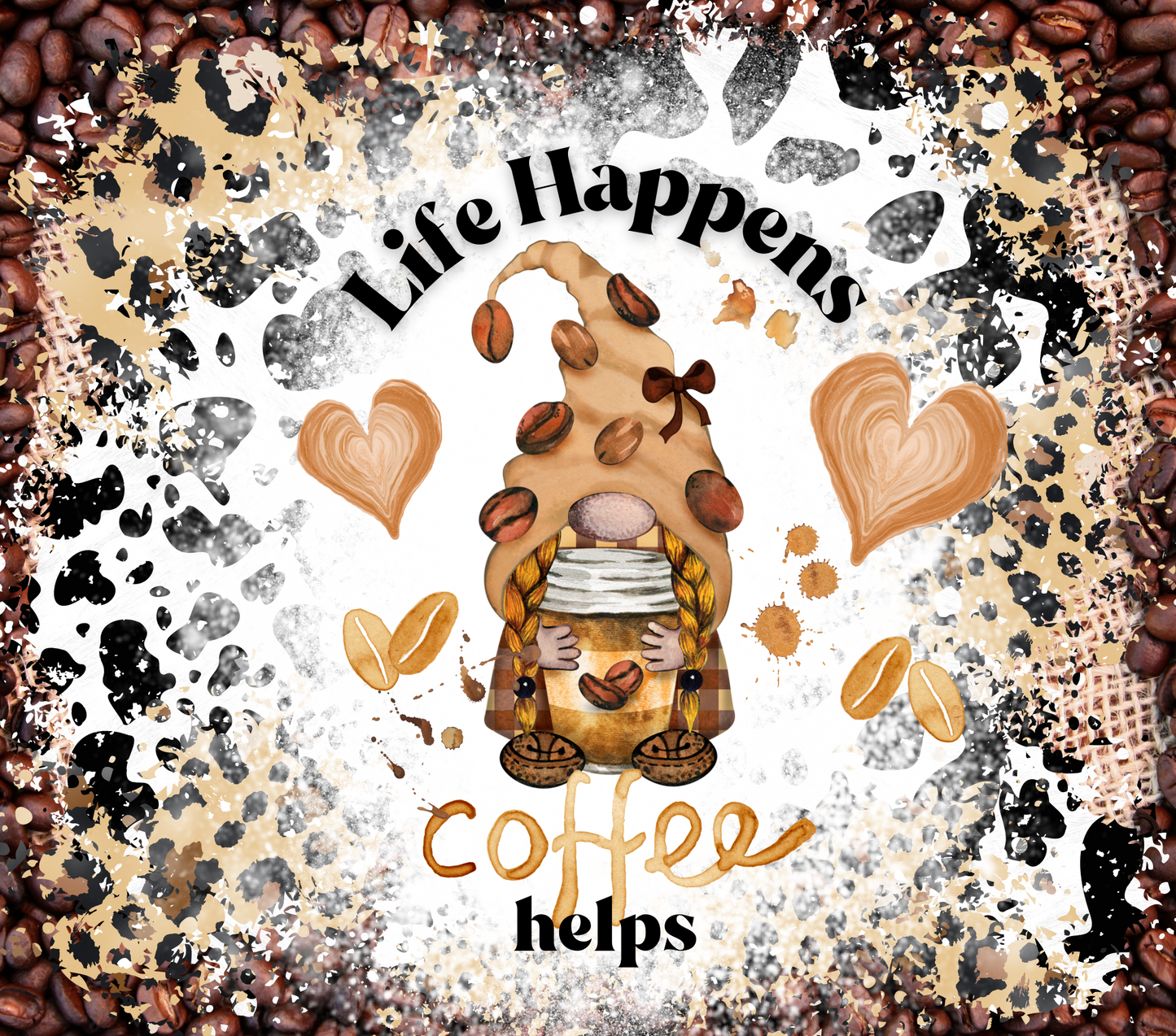 Life Happens Coffee Helps 20 oz Tumbler