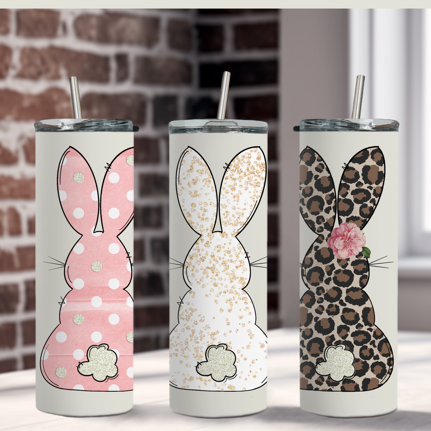 Easter Bunny Tails Tumbler 20 oz