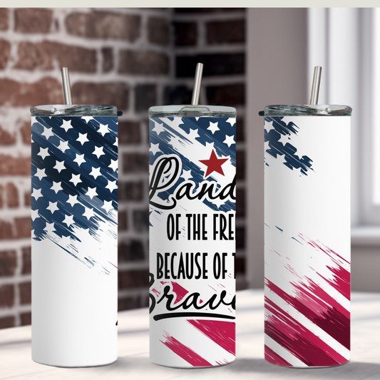 Land of the Free 20 oz Tumbler