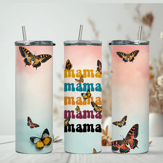 Mama Butterflies Tumbler 20 oz