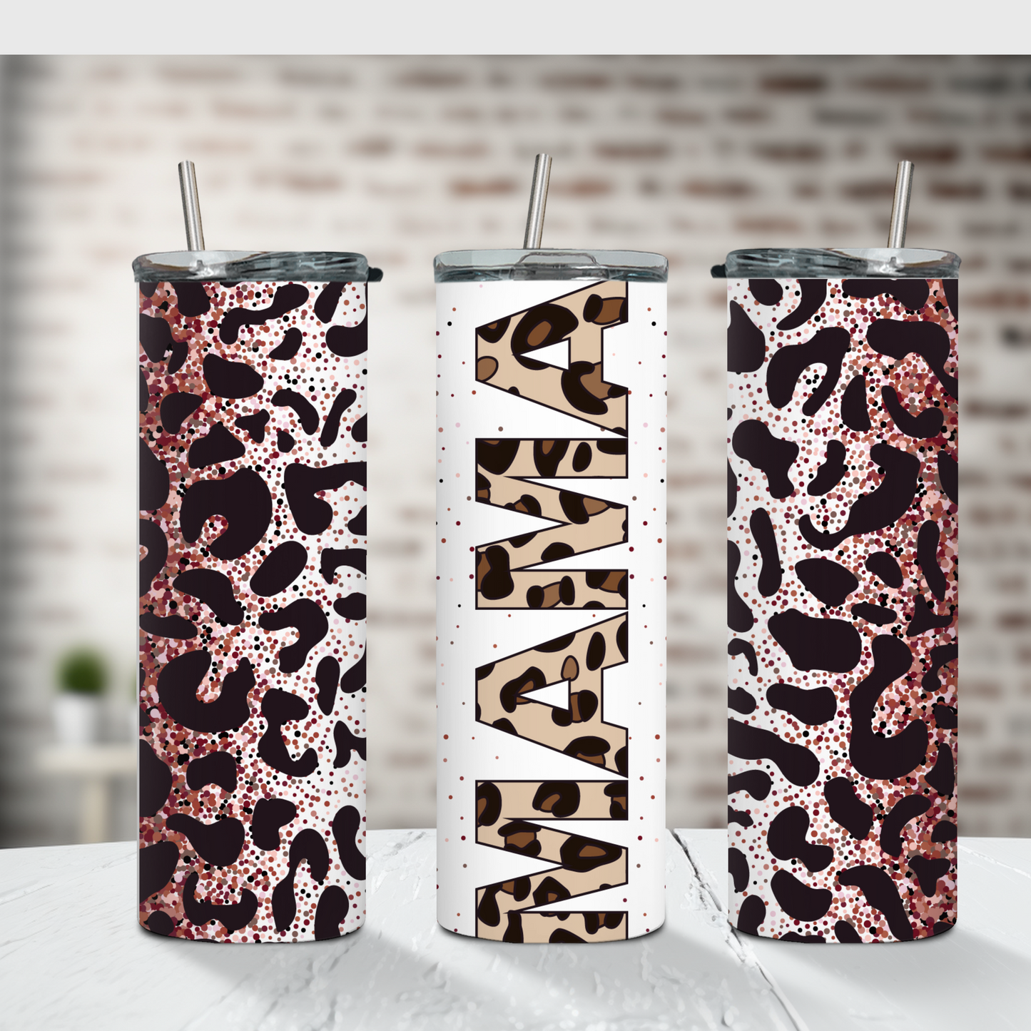 Leopard Mama Tumbler 20 oz