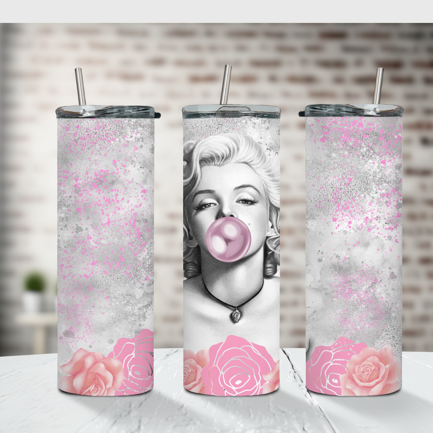 Marilyn Bubblegum Tumbler 20 oz